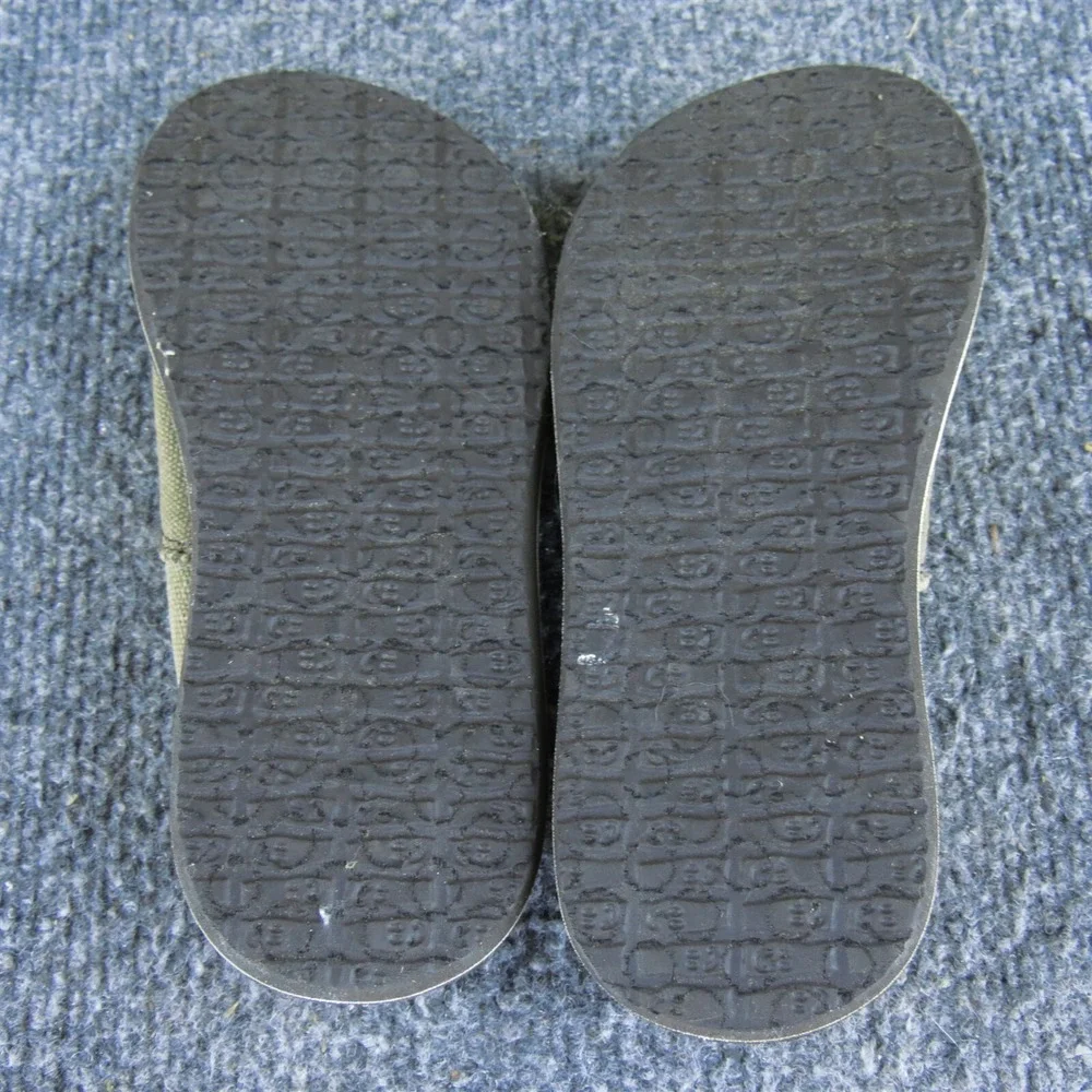 Sanuk Boys Slip-On  Sz T 10 Medium Brown Fabric Slip‎ On